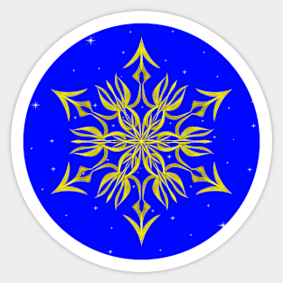 Shining Skies, Woven Gold Sticker